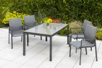 MX Gartenmöbel Bellino Set 5tlg. Tisch 150x90cm